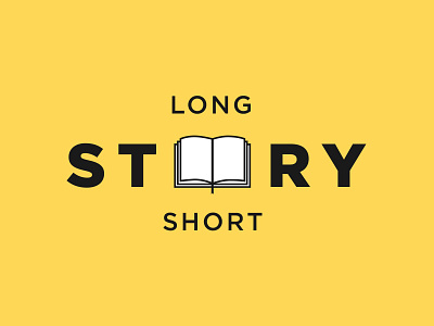 Long Story Short book icon logo logomark mark narrative pages story