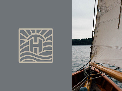 Harbor Hill brand branding harbor hill hills lines logo logomark nautical washington dc water