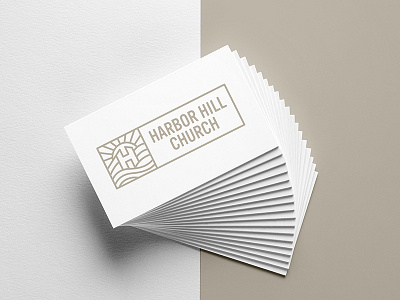 Harbor Hill Church branding church harbor hill identity lineart lines logo logomark logotype