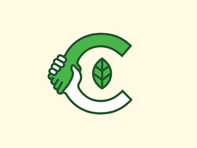 Community branding c care caring community concept logo logomark renew renewal