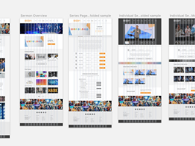 NCC website design layout sketch ui ux web website