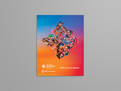GFF Cover Concept annual report bank color concept cover design finance global women