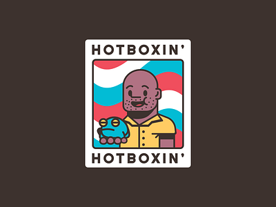 Hotboxin' boxer boxing brand cartoon flat frog illustration mike tyson simple toad tyson