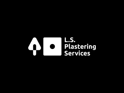 L.S. Plastering Services flat icon logo logodesign symbol