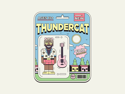 Thundercat Toy illustration illustrator minimal monoline packaging simple toy