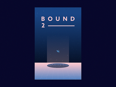 Bound 2 galaxy illustration poster simple space