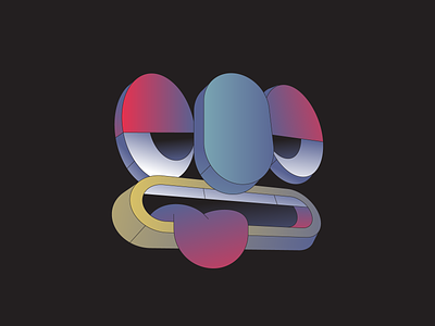 Deconstructed abstract character illustration