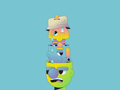 Stages characterdesign characters editorial gradient illustration illustrator