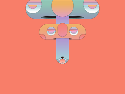 Loophole abstract geometric gradient illustration