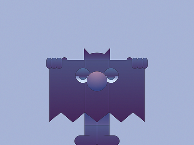Bat batman gradient illustration illustrator