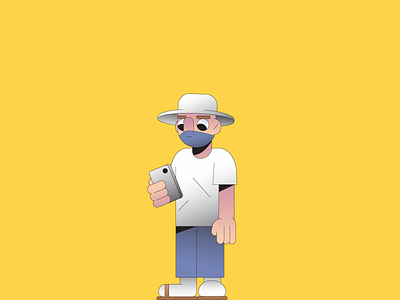 Pandemic character illustration illustrator