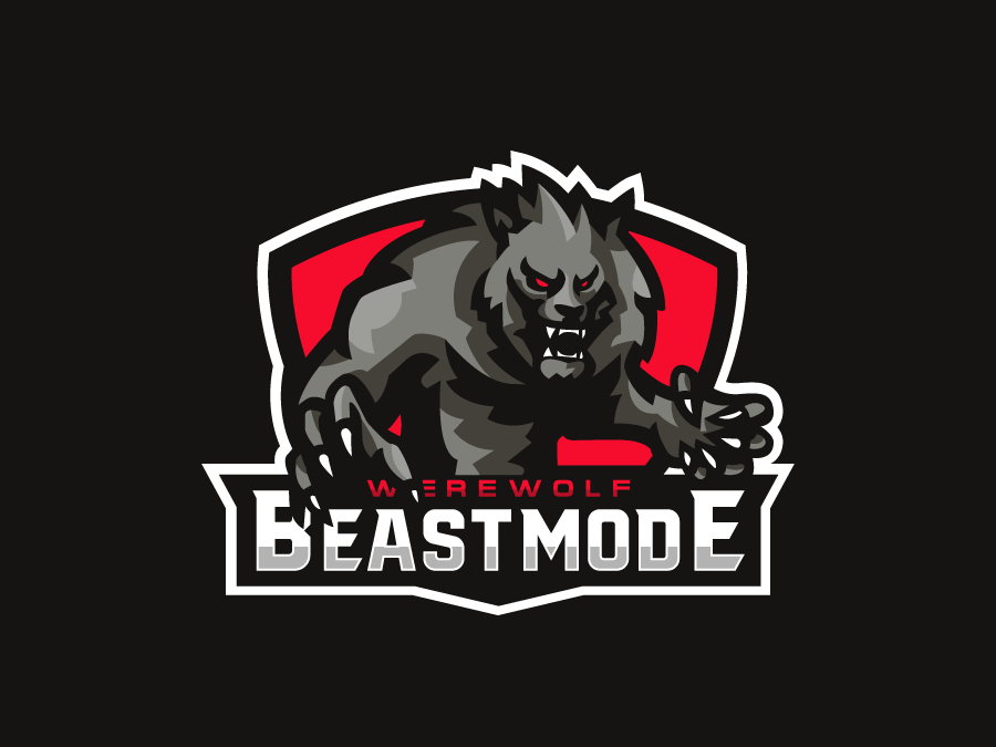 Werewolf Mascot by Defaced on Dribbble