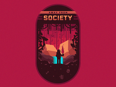 'Away From Society' badge badge logo branding esport esportlogo esports esportslogo gamer illustration logo logodesign mascot mascot logo vector