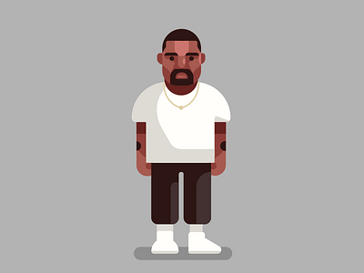 Kanye West looking his Kanye best branding esport esports flat gamer illustration illustrator kanye man mascot mascot logo music rap rapper