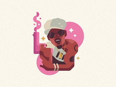 Andre 3000 andre 3000 big boi drake flat illustration kanye music outkast pop rapper rappers rock