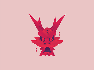 Dragon beast branding demon dragon flat illustration japan logo monster ninja oni samurai traditional