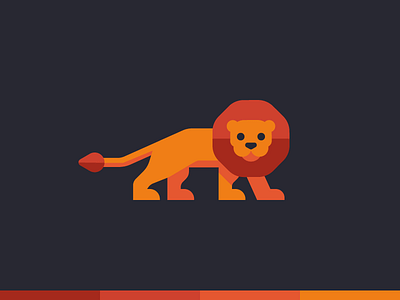 Lion cat flat geometric geometry illustration jungle lion minimal tiger