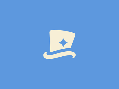 Magic Hat clean hat icon logo magic magician minimal star top hat