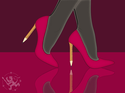 Imagine you re having high heels callmefafa high heels illustration korkeat korot korot kuvitus lyijykynä madeinaffinity pencil red shoes