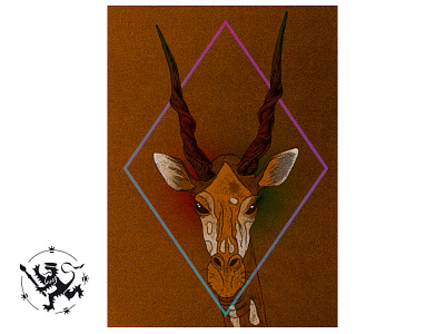 Giraffe Elandi affinity photo callmefafa gouache handmade illustration