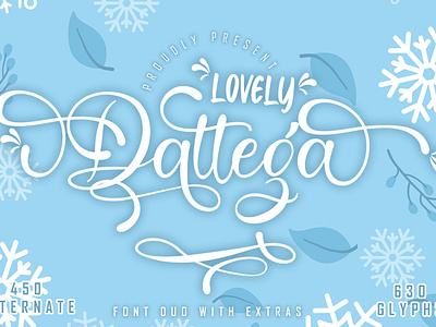 Lovely Dattega - Font Duo with extras