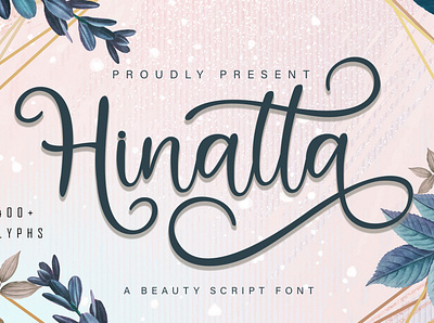 Hinatta Beauty Script Font best seller corporate handwritten natural playfull script