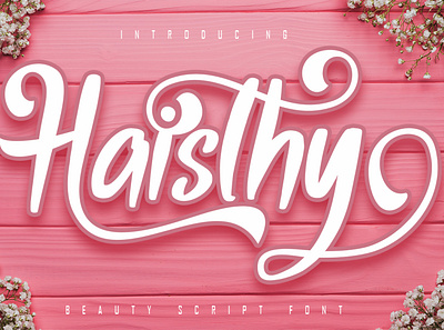 Haisthy Beauty Script Font best seller calligraphy corporate font fonts handwritten lettering natural playfull script