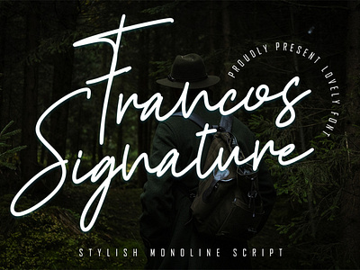 Francos Signature - Stylish Monoline Font