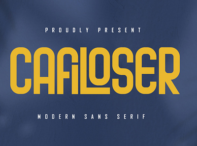 Cafiloser - Modern Sans Serif bold branding brush business clothing corporate elegant font fonts free kids logo modern natural playfull retro script vintage