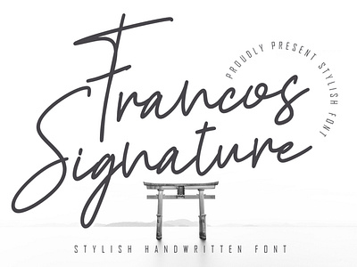 Francos Signature - Stylish Monoline Font