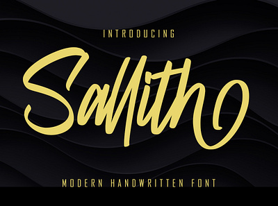 Sallith - Modern Handwritten Font summer