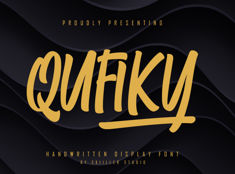 Qufiky Handwritten Display Font by Skiiller studio on Dribbble