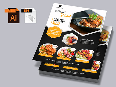 Food Restourant Flyer Template