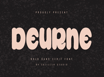 Deurne - Bold Sans Serif Font script