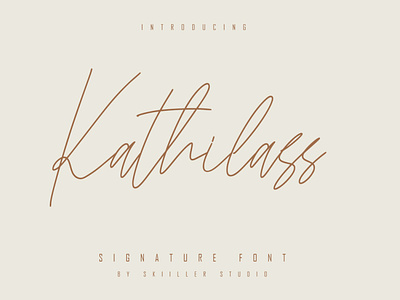 Kathilass - Signature Font script