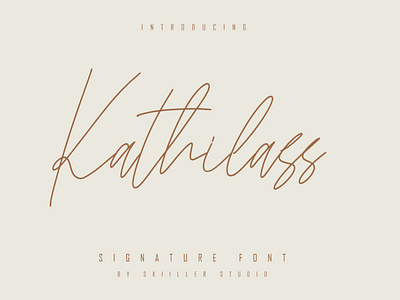 Kathilass - Signature Font