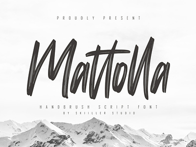 Mattolla - Handbrush Script Font script
