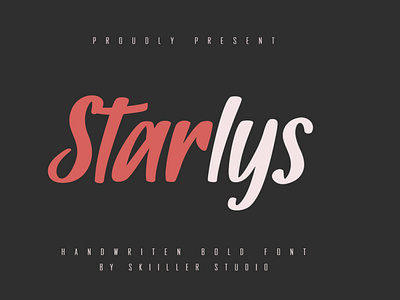 Starlys - Bold Handwritten Font