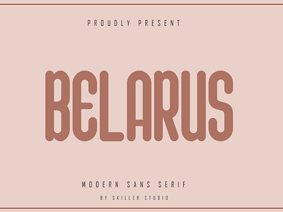 Belarus - Modern Sans Serif script
