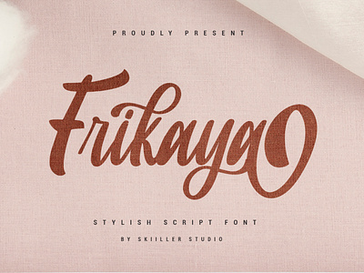 Frikaya - Stylish Script Font script