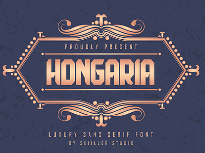 Hongaria - Luxury Sans Serif Font script