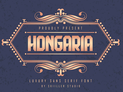 Hongaria - Luxury Sans Serif Font