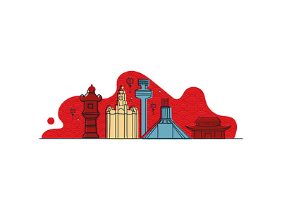 Adventure China Liverpool illustration