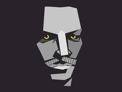 Face black face dark face face face logo gray male men mustache serious shadow shatp face yellow eyes