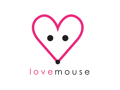 Love Mouse head logo heart heart logo love love day lovo logo mouse mouse head mouse logo mouse love