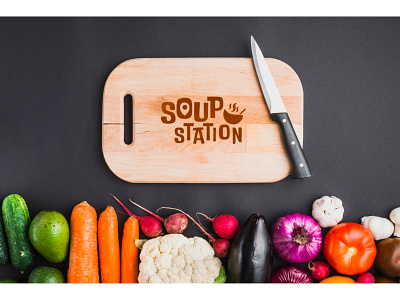soup station logo design branding design digital logo