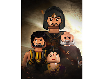 lego bahubali poster