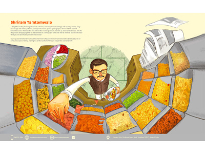 vadodara street food_ tamtam art character color design digital digitalillustration face illustration