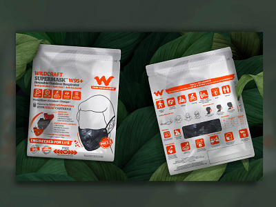 Wildcraft W95+ Mask Packaging Design