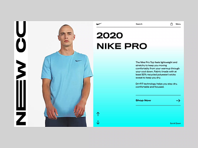 Nike | Animation animation bold monkey clean clothes concept design ecommerce fashion landing page lookbook nike photo product shop sport store ui uidesign ux web design